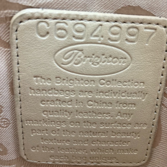 Brighton bag, ecru and sand. Like new. - Picture 6 of 10